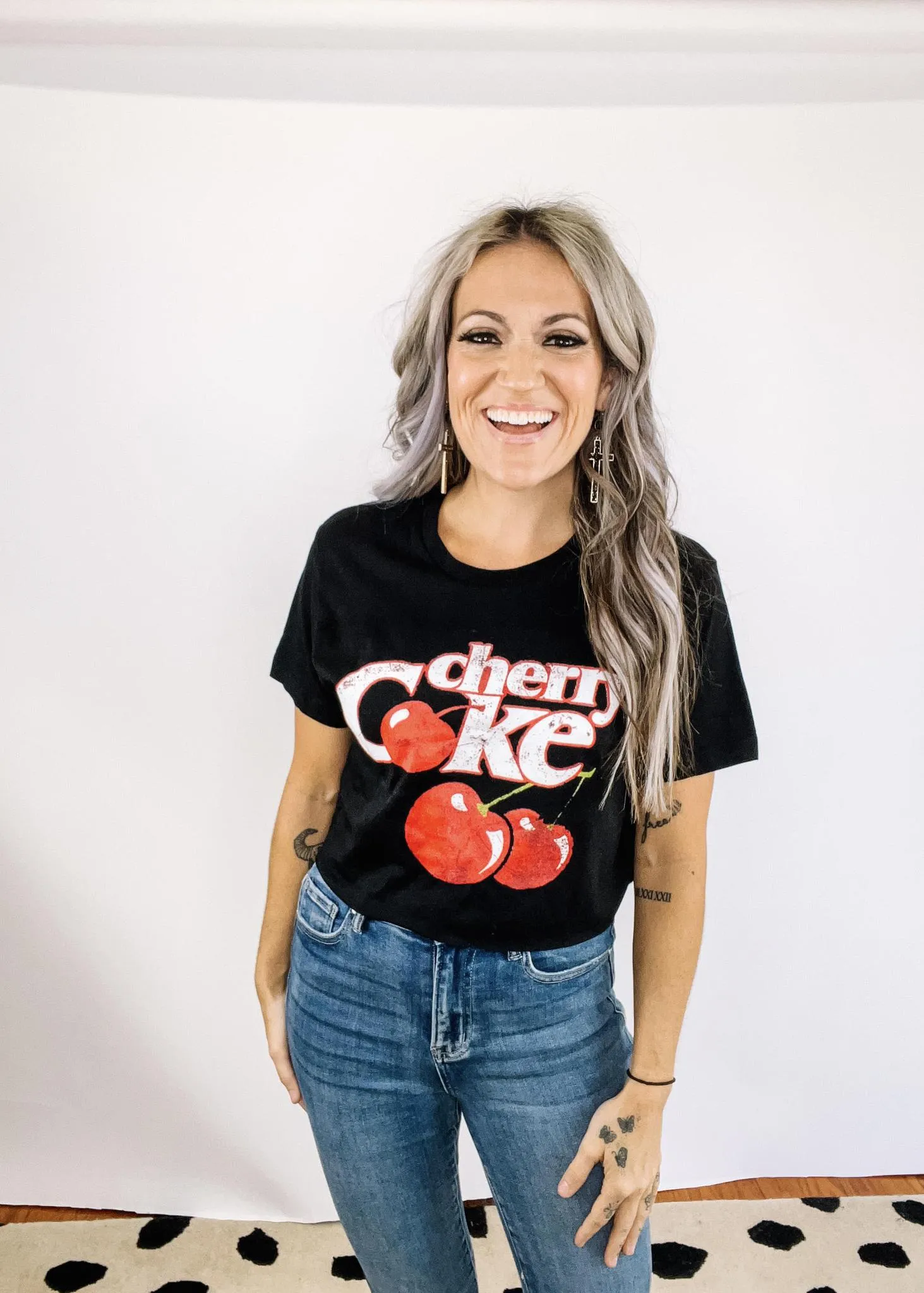 Cherry Coke Cropped Graphic Tee