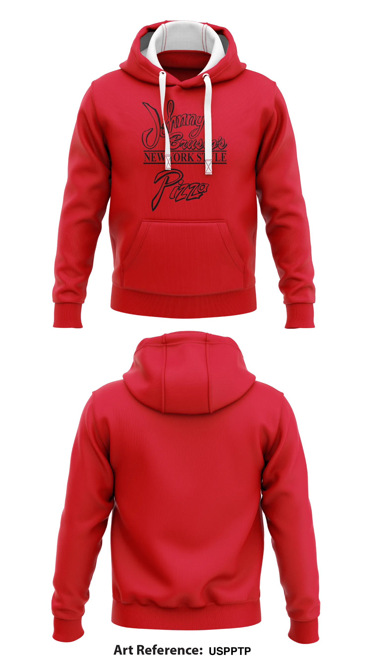 Johnny Brusco's New York Style Pizza Store 1  Core Men's Hooded Performance Sweatshirt - uspPTP