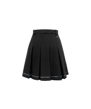 Q.C PLAY: Tapeline Pleated Back Banding Skirt - 3 colors